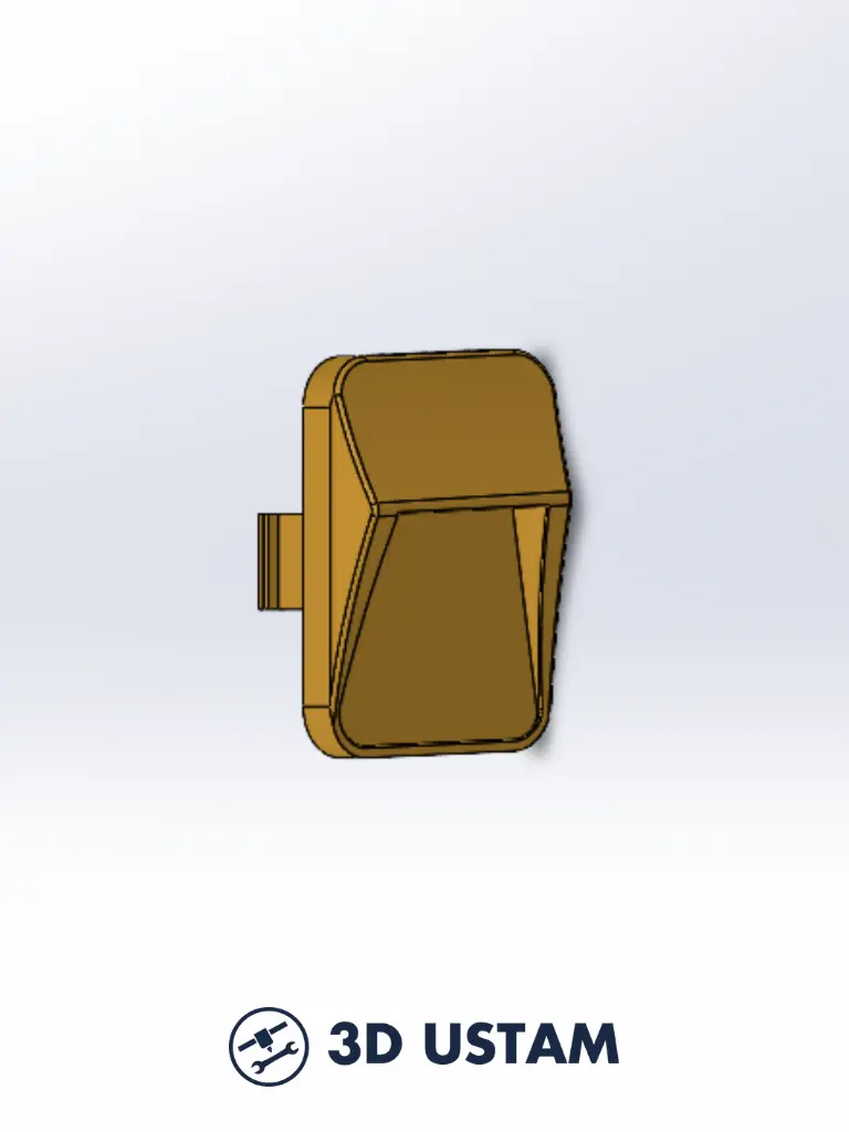 Termal Yazıcı Düğmesi 3D Tasarımı